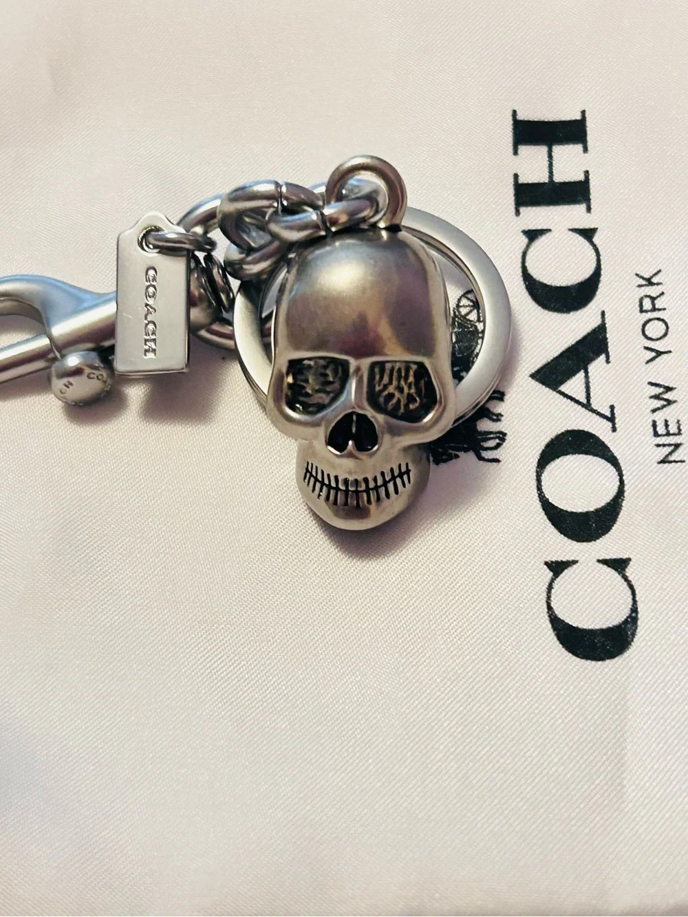 NWOT EXTREMELY RARE Coach Skull Bag Charm/ Keychain